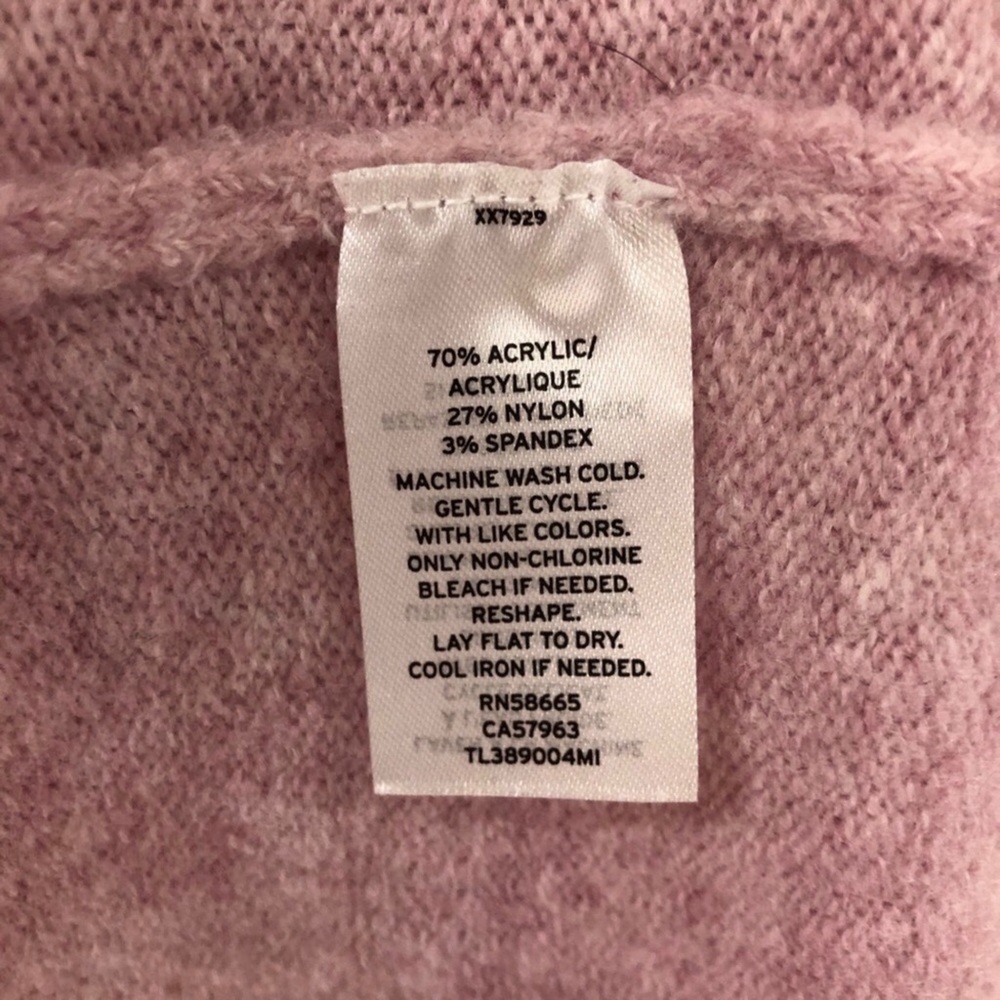 Leith Pink Cozy Mock Neck Sweater Relaxed Fit Size Medium Pink - Picture 13 of 13